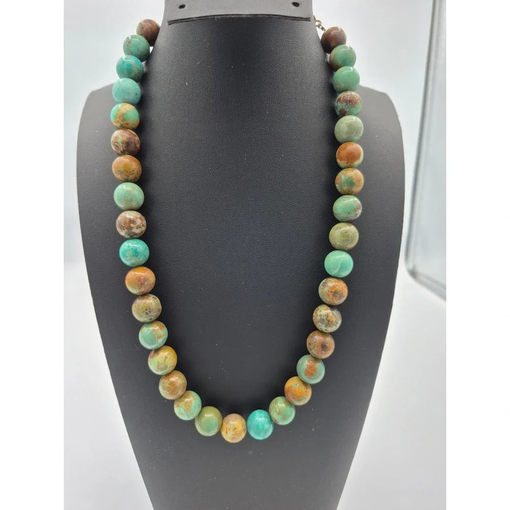 Jay King Mine Finds Necklace Turquoise Sterling Silver Hook Clasp Artisan